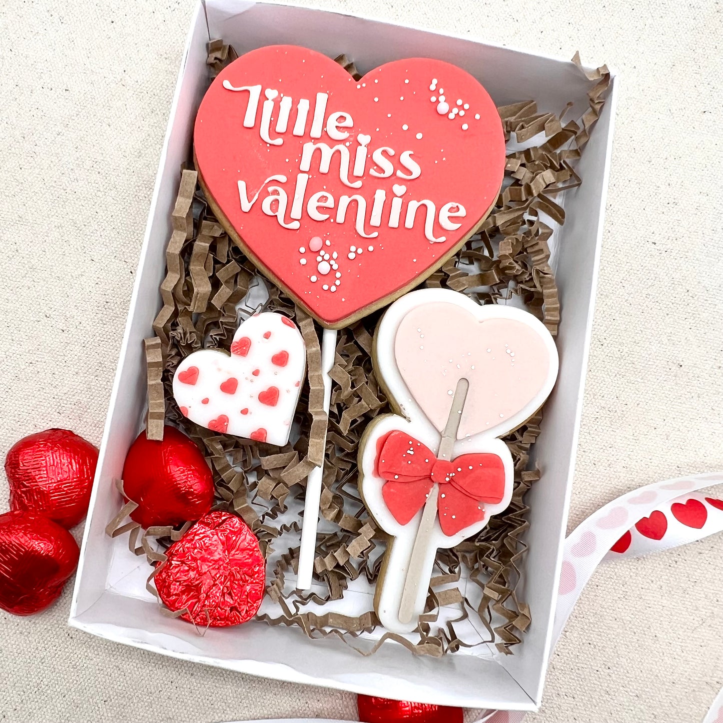 Little Miss Valentine Lolly Biscuit
