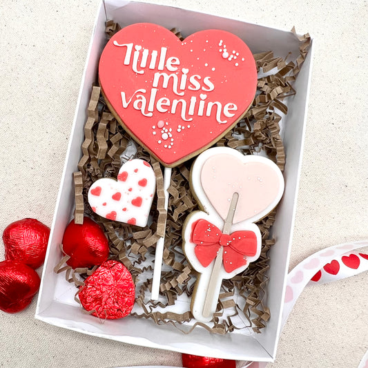 Little Miss Valentine Lolly Biscuit